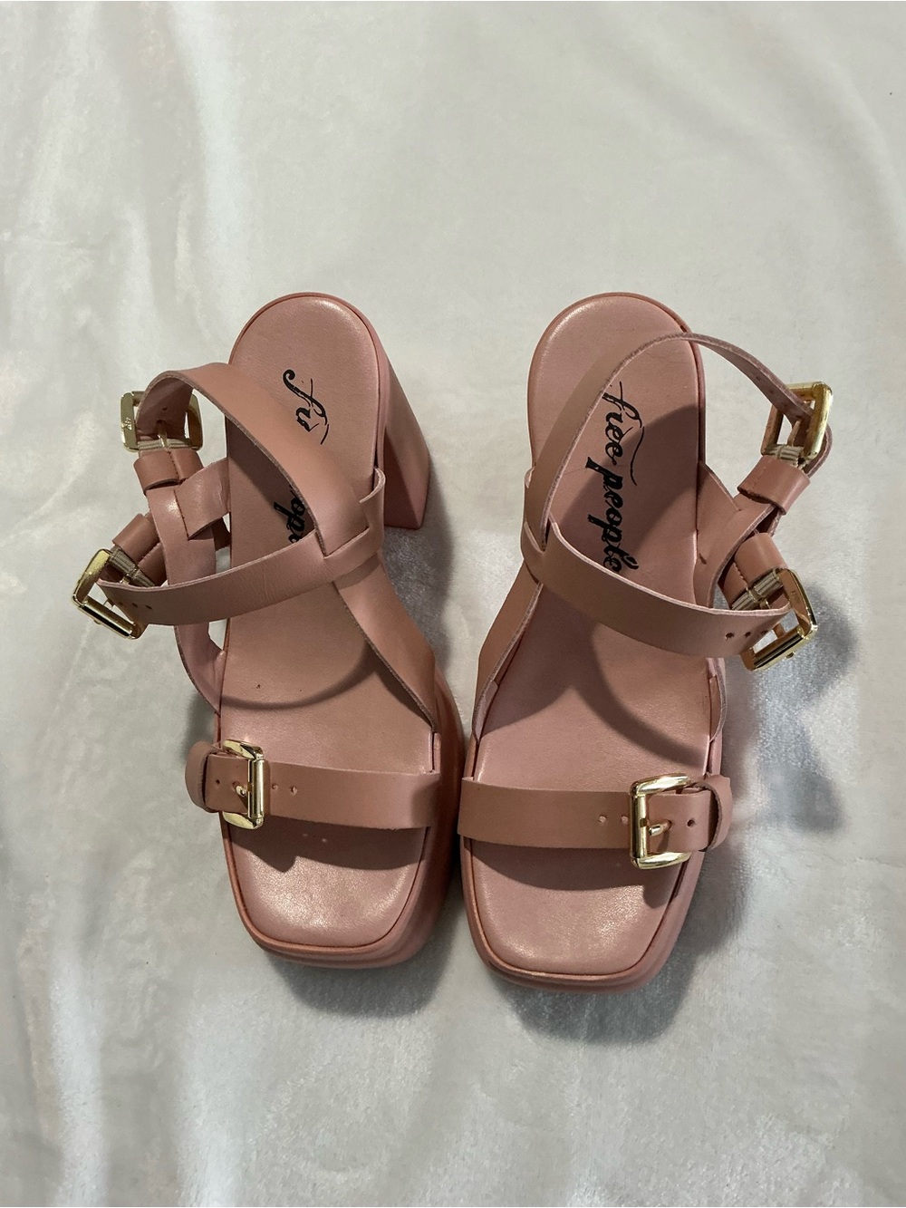 Free People Pamela Double Stack platform heels - never worn - Picture 4 of 8